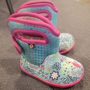 BOGS Blue Cora Winter Water resistant Rain Boots